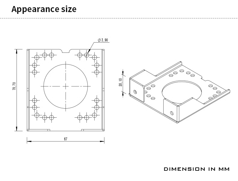 Barrow DDC Pump Mounting Bracket