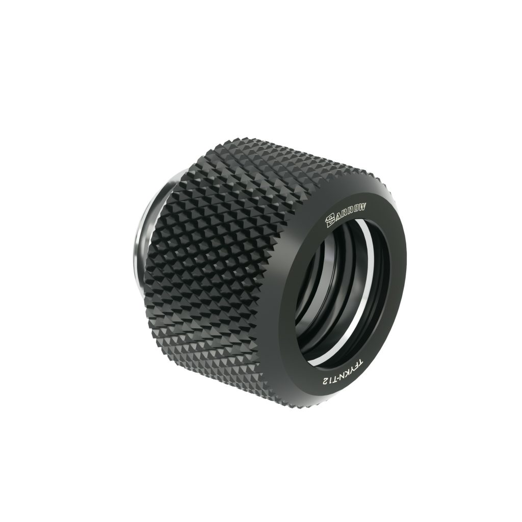 Barrow G1/4 - 12mm OD Twin Seal Hard Tube Compression Fitting - Black : image 1