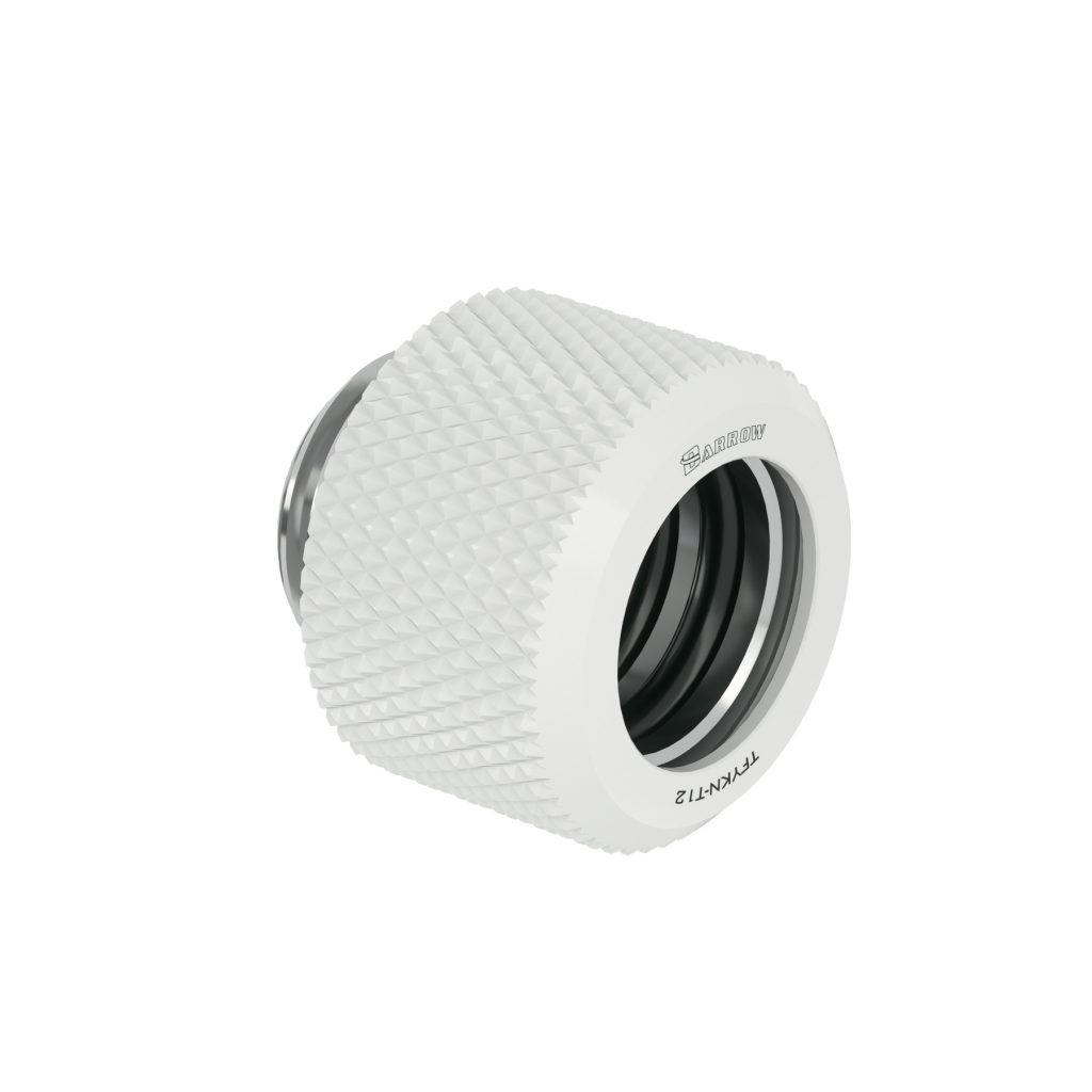 Barrow G1/4 - 12mm OD Twin Seal Hard Tube Compression Fitting - White : image 1