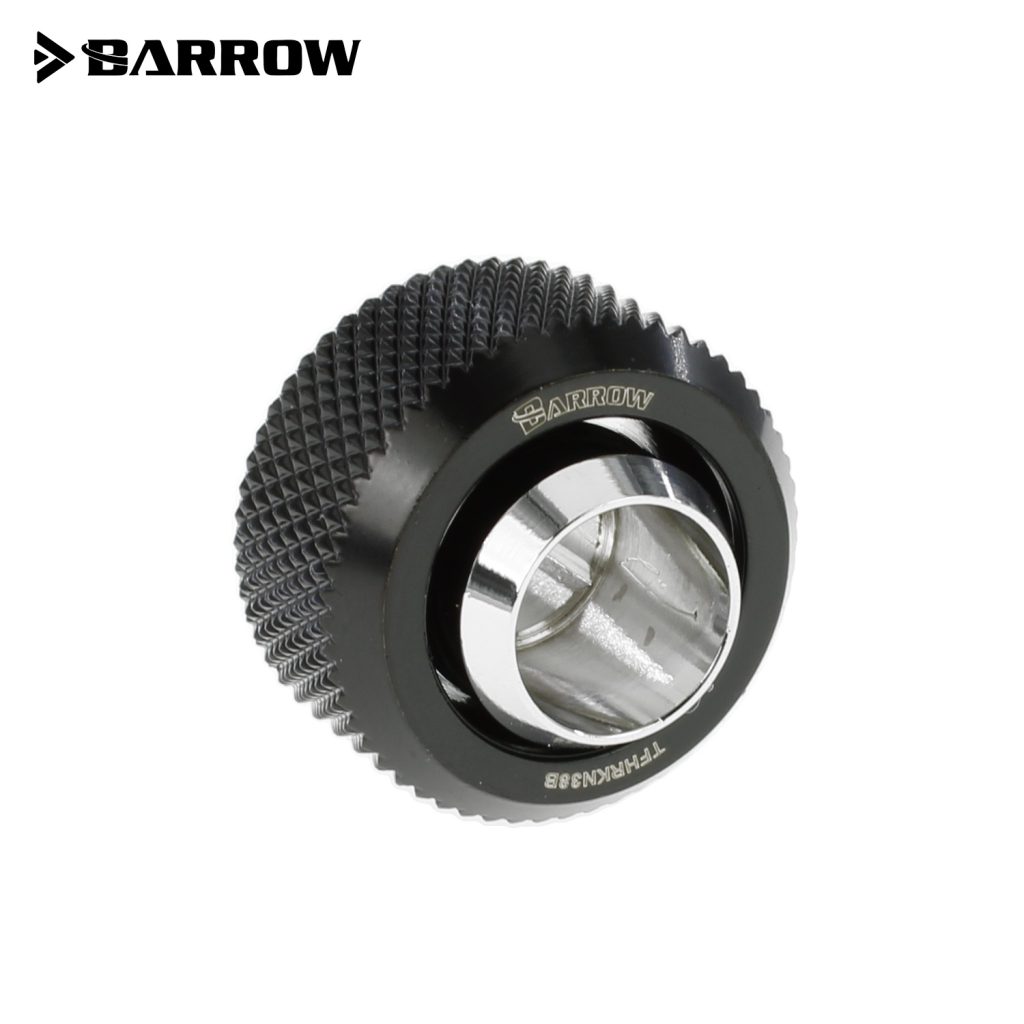 Barrow G1/4 - 13/10mm Flexible Tube Compression Fitting - Black