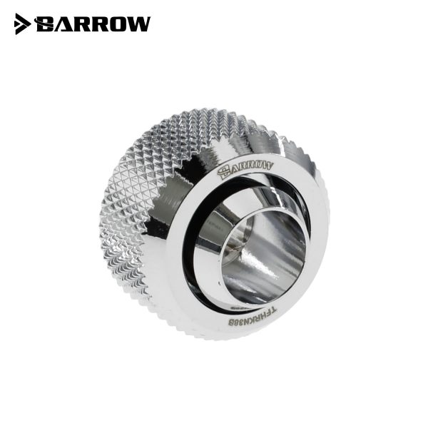 Barrow G1/4 – 13/10mm Flexible Tube Compression Fitting – Shiny Silver