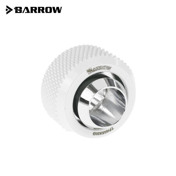 Barrow G1/4 – 13/10mm Flexible Tube Compression Fitting – White