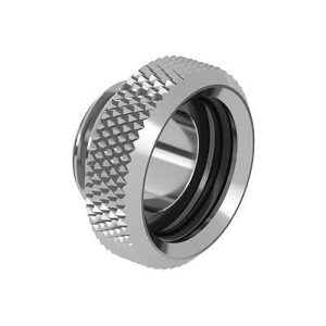 Barrow G1/4 - 14mm OD Mini Hard Tube Push Fitting - Shiny Silver : image 1