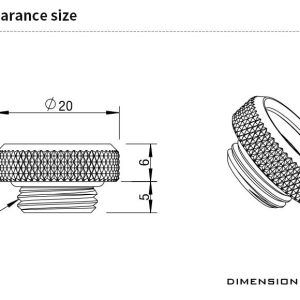 Barrow G1/4 - 14mm OD Mini Hard Tube Push Fitting - Shiny Silver : image 4
