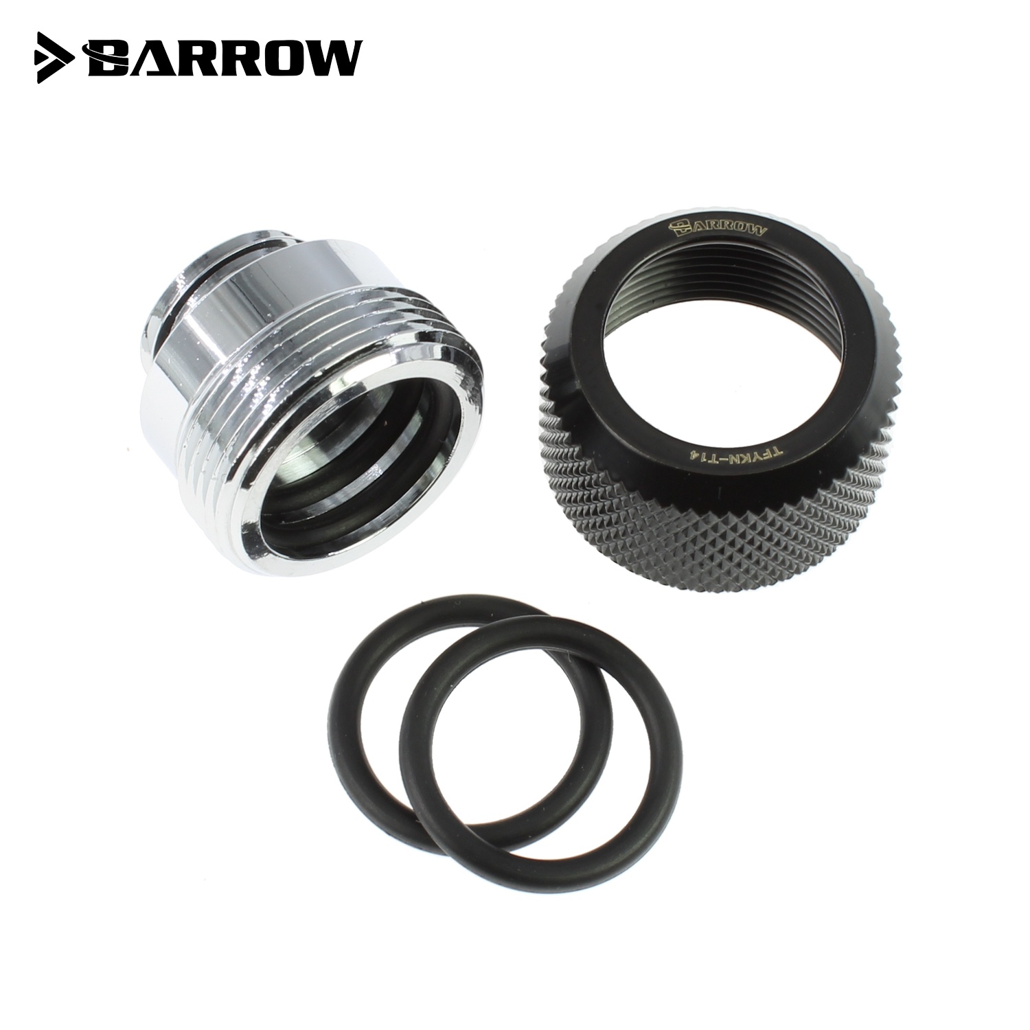 Barrow G1/4 - 14mm OD Twin Seal Hard Tube Compression Fitting - Black : image 2