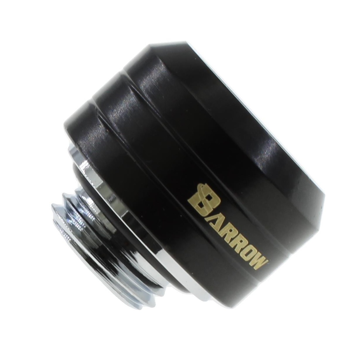 Barrow G1/4 - 14mm OD Twin Seal Hard Tube Compression Fitting (Smooth) - Black : image 1