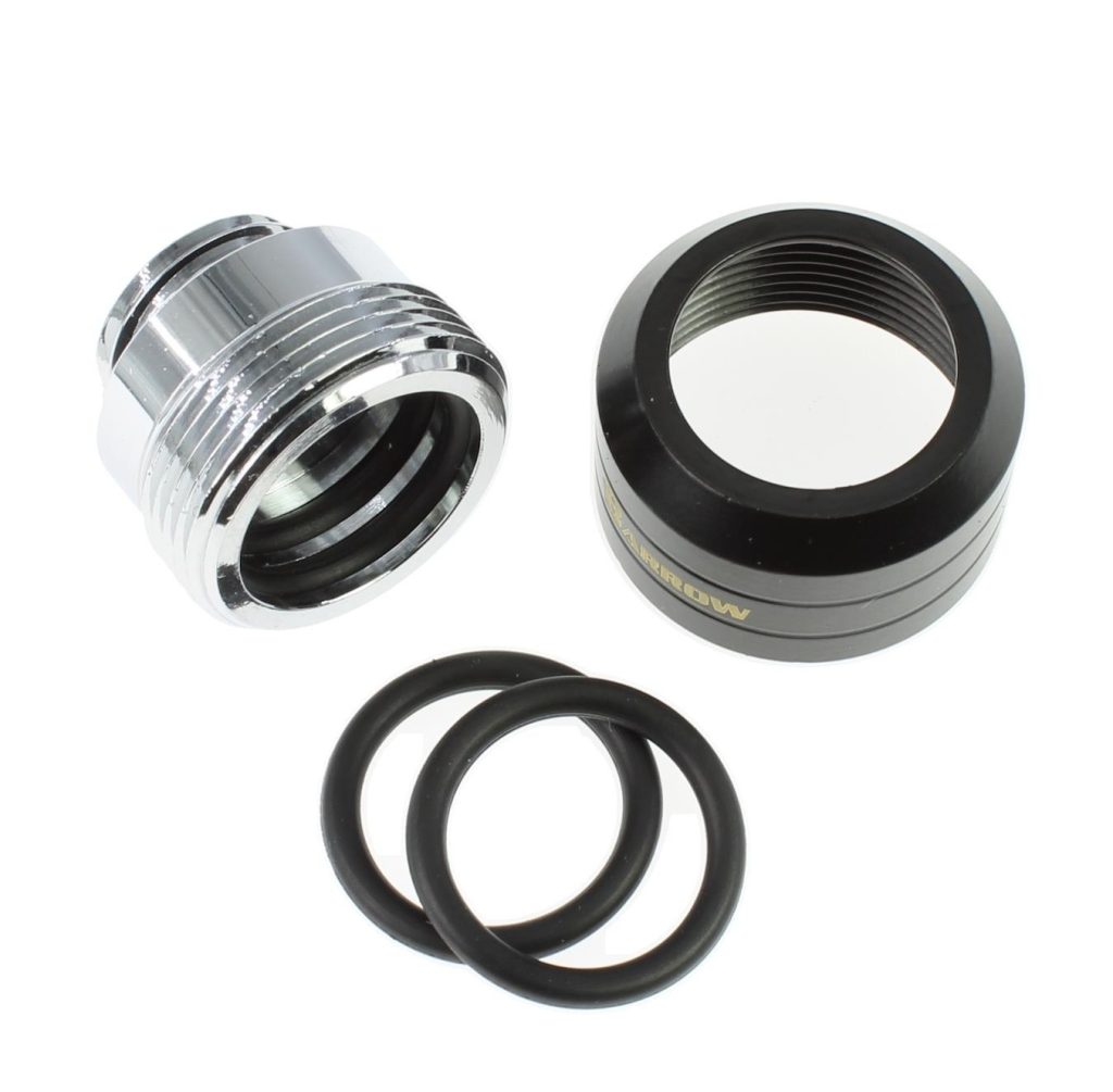 Barrow G1/4 - 14mm OD Twin Seal Hard Tube Compression Fitting (Smooth) - Black : image 3