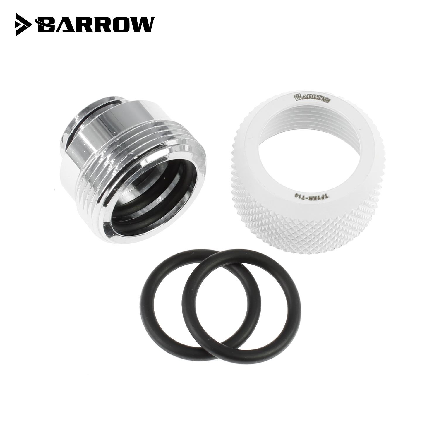 Barrow G1/4 - 14mm OD Twin Seal Hard Tube Compression Fitting - White (6 Pack) : image 3