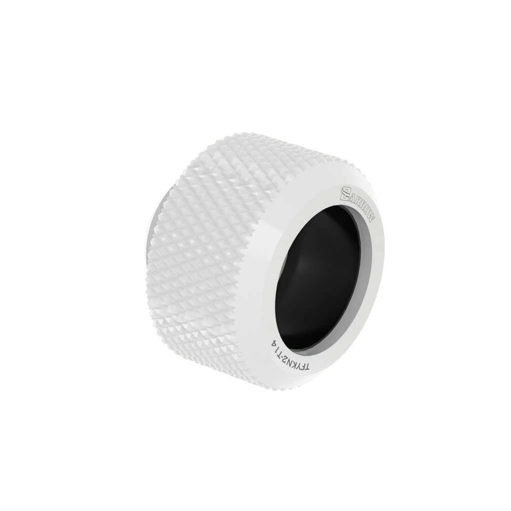 Barrow G1/4 - 14mm OD Anti Off Rubber Seal Hard Tube Compression Fitting - White