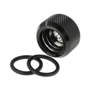 Barrow G1/4 - 16mm OD Twin Seal Hard Tube Compression Fitting - Black (6 Pack)