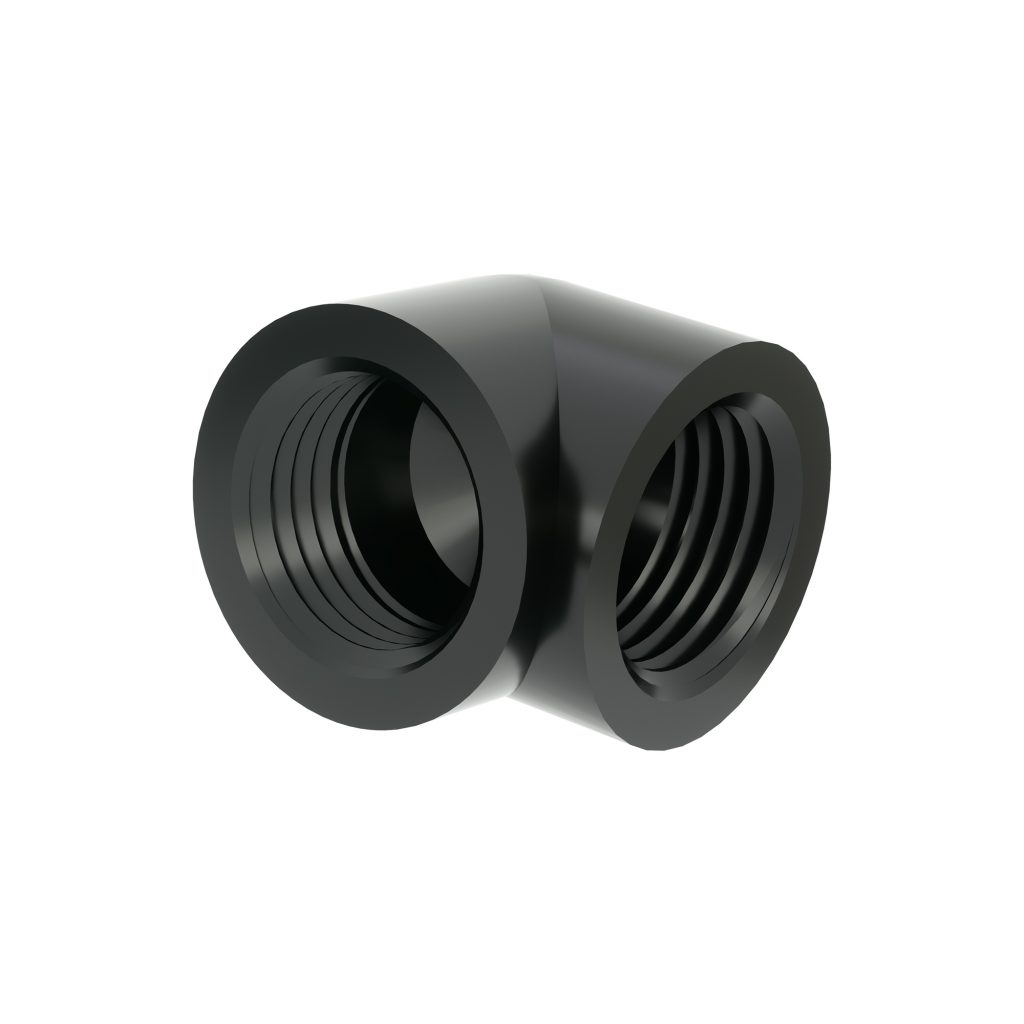 Barrow G1/4 Female to 90 Degree Female Angle - Black : image 1