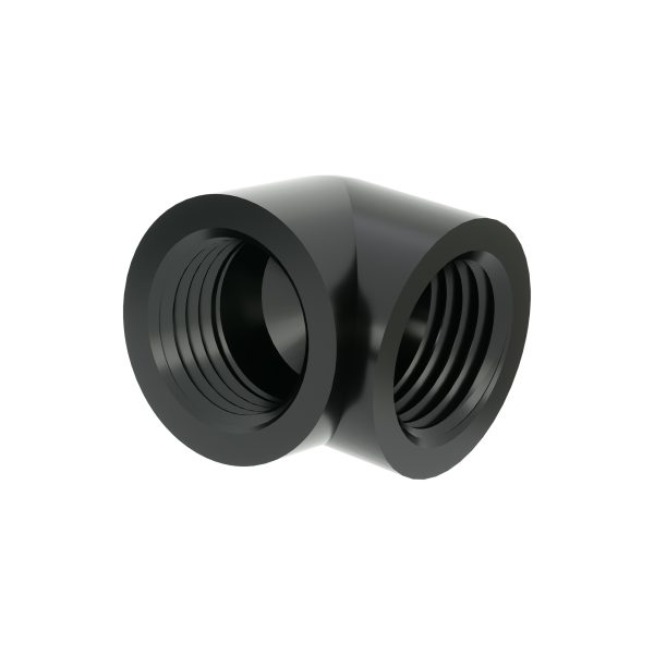 Barrow G1/4 Female to 90 Degree Female Angle – Black