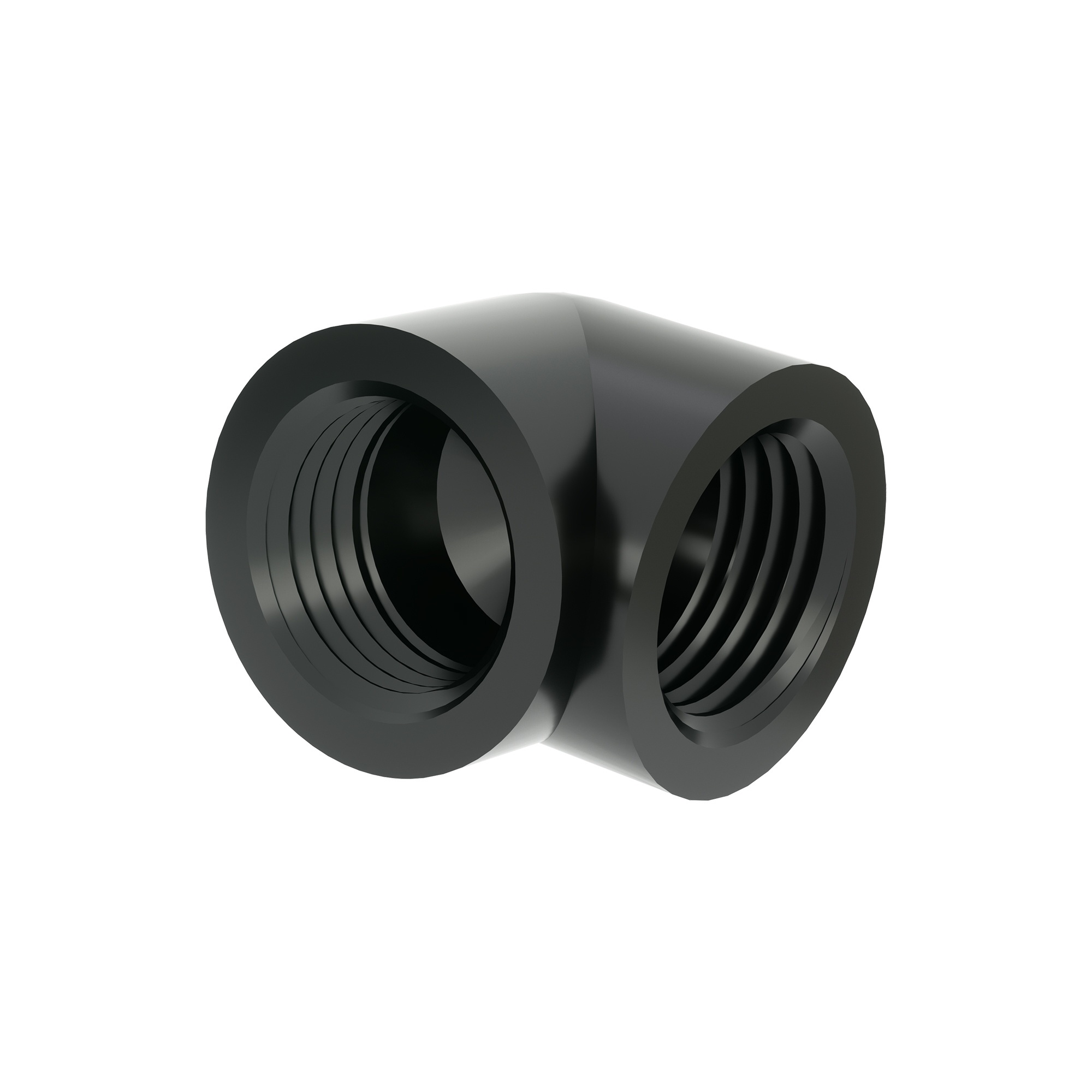 Barrow G1/4 Female to 90 Degree Female Angle - Black : image 1