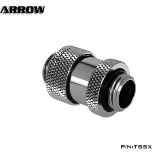 Barrow G1/4 Male 22-31mm Adjustable SLI Fitting - Shiny Silver
