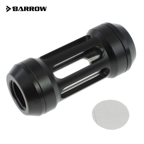 Barrow G1/4 Female Inline Composite Filter Quartz Glass – Black / Black