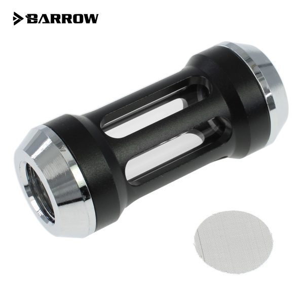 Barrow G1/4 Female Inline Composite Filter Quartz Glass – Black / Silver