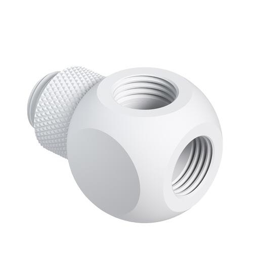 Barrow G1/4 Male Rotary – G1/4 Female 3 Way T-Splitter – White