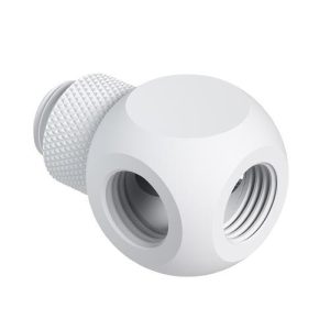 Barrow G1/4 Male Rotary - G1/4 Female 4 Way T-Splitter - White : image 1