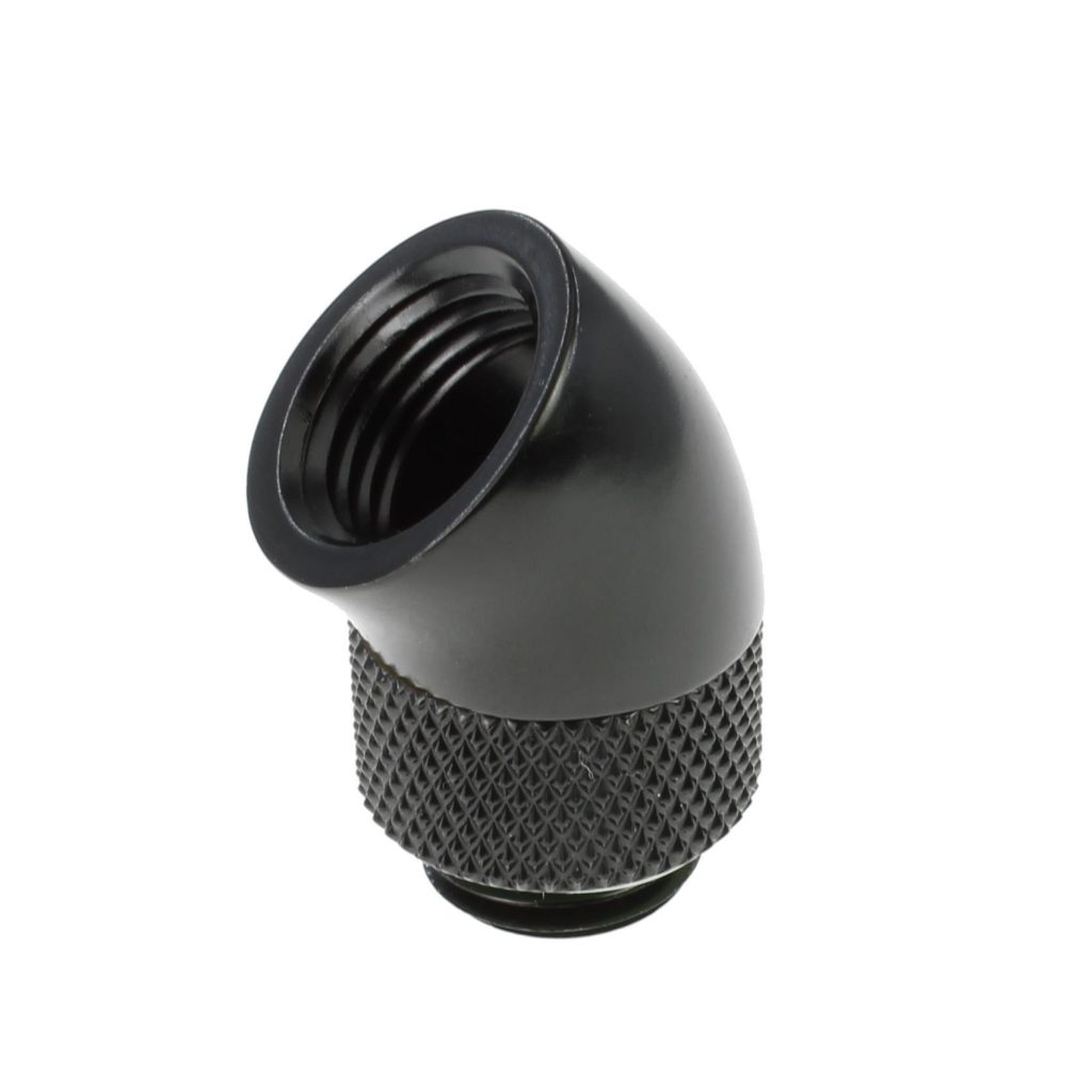 Barrow G1/4 Male Rotary to 45 Degree Female Angle - Black