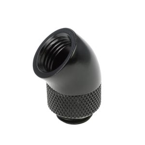 Barrow G1/4 Male Rotary to 45 Degree Female Angle - Black