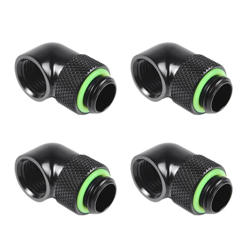 Barrow G1/4 Male Rotary to 90 Degree Female Angle - Black (4 Pack)