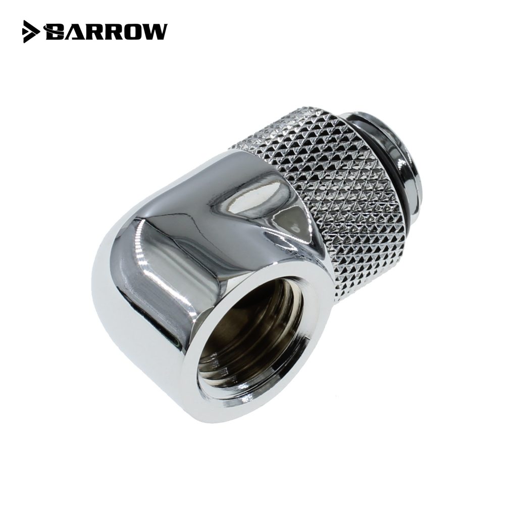 Barrow G1/4 Male Rotary to 90 Degree Female Angle - Shiny Silver