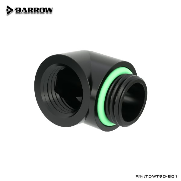 Barrow G1/4 Male to 90 Degree Female Angle – Black