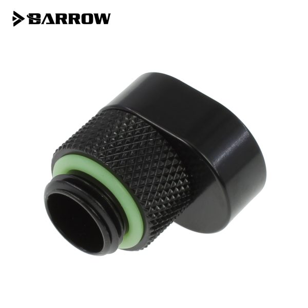 Barrow G1/4 Male to G1/4 Offset Female 360 Degree Rotary Adapter – Black
