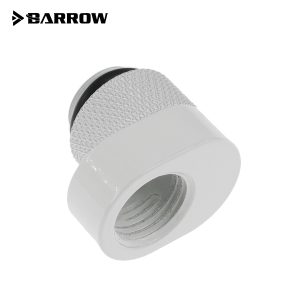 Barrow G1/4 Male to G1/4 Offset Female 360 Degree Rotary Adapter - White
