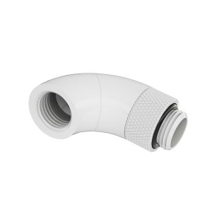 Barrow G1/4 Male Rotary to Dual Rotary 90 Degree Female - White : image 1