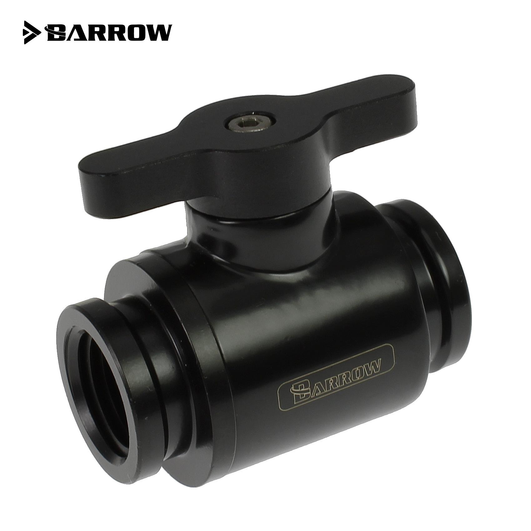Barrow G1/4 Mini Ball Valve, Black Handle - Black : image 1