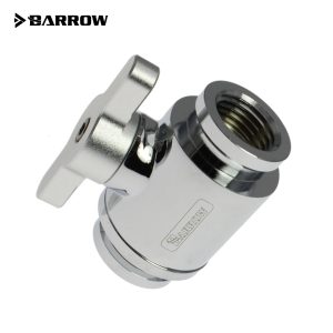 Barrow G1/4 Mini Ball Valve, Matt Silver Handle - Shiny Silver