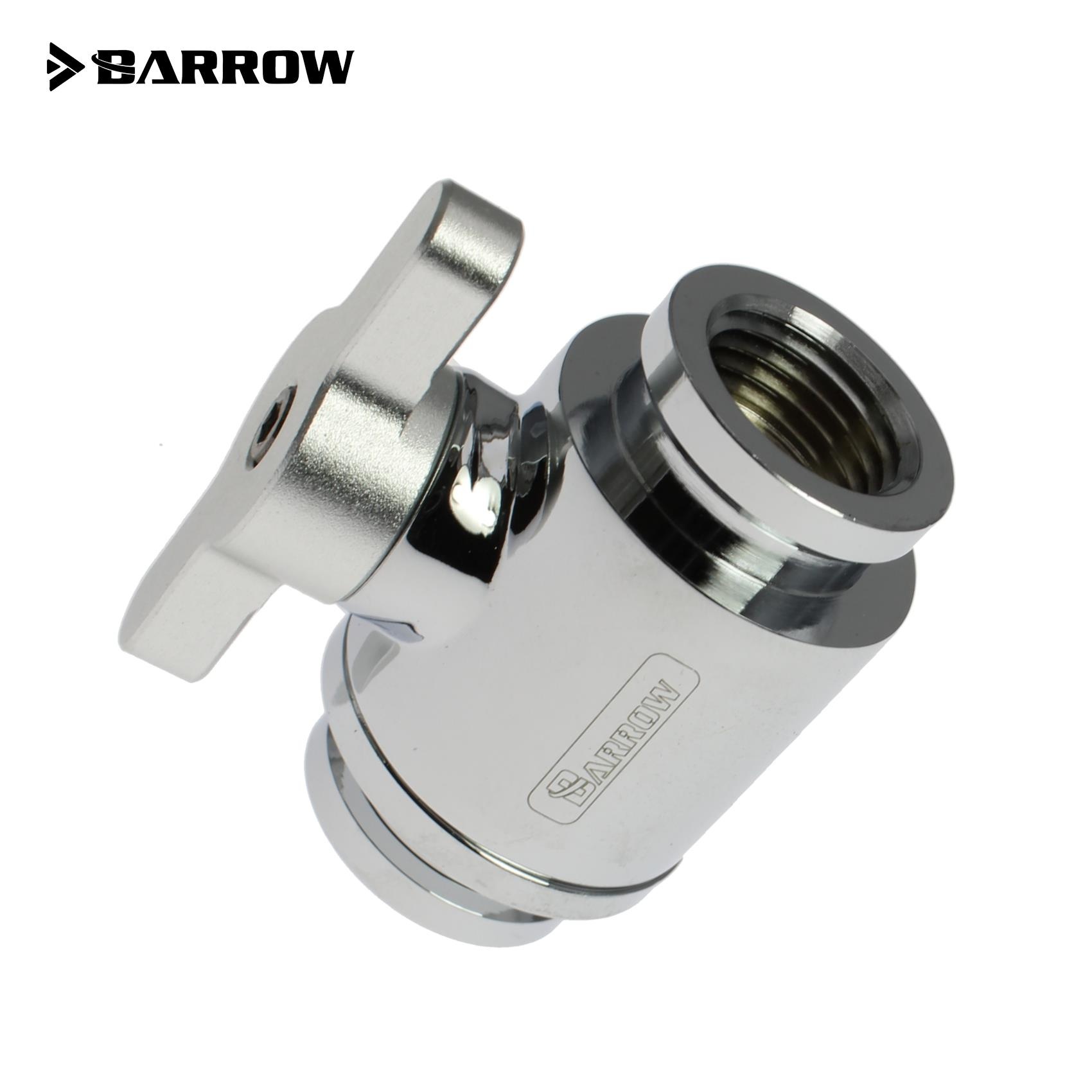Barrow G1/4 Mini Ball Valve, Matt Silver Handle - Shiny Silver