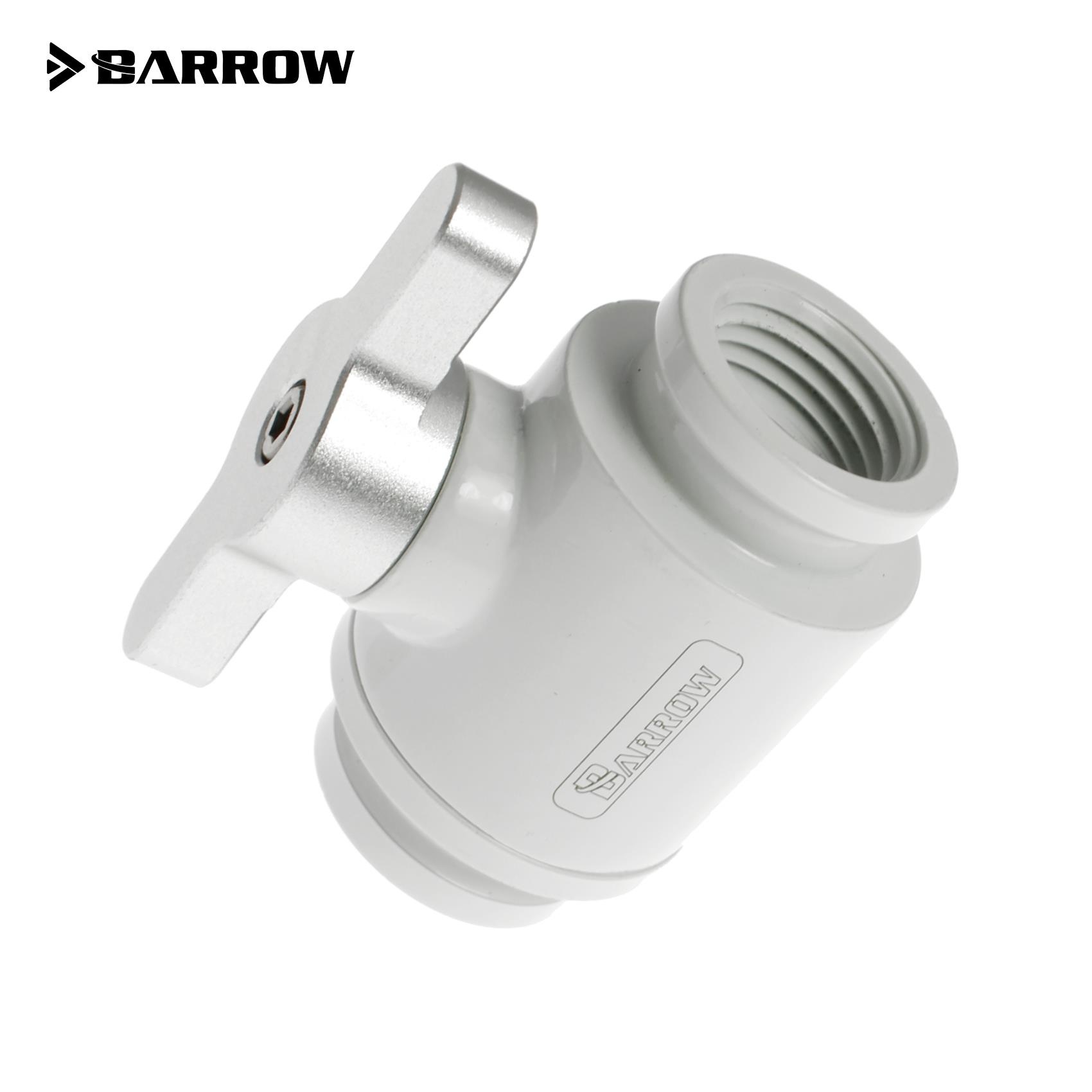 Barrow G1/4 Mini Ball Valve, Matt Silver Handle - White : image 2