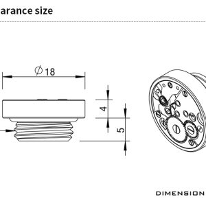 Barrow G1/4 Time Edition Blank Plug - Gold : image 2