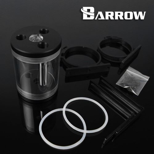 Barrow Obsidian Smoked Acrylic Reservoir 135mm - Black