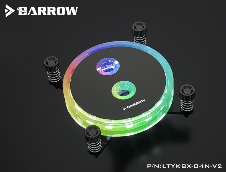 Barrow Rays Edition Aurora CPU Waterblock, LRC 2.0 RGB, INTEL 2011(3), 2066 - Black