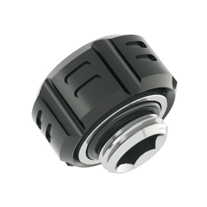 BarrowCH G1/4 - 14mm OD Triple Seal Helm 2 Hard Tube Compression Fitting - Black