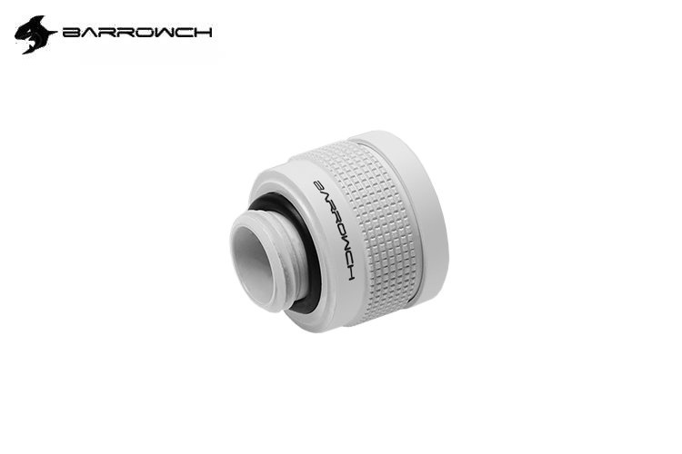 BarrowCH G1/4 - 14mm OD Wolverine Anti Off Hard Tube Push Fitting - White : image 1