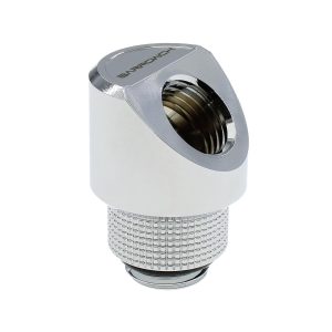 BarrowCH G1/4 Male Rotary to Smooth 45 Degree Female Angle - Shiny Silver : image 4