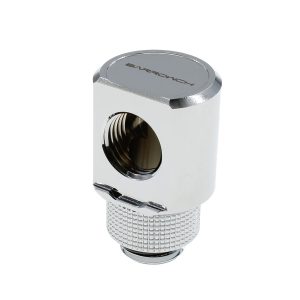 BarrowCH G1/4 Male Rotary to Smooth 90 Degree Female Angle - Shiny Silver : image 1