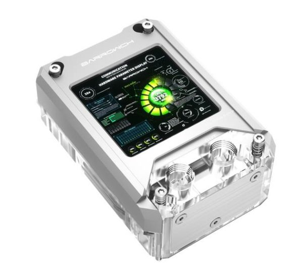 BarrowCH HDMI LCD Display CPU Waterblock with LRC 2.0 RGB, AMD – Silver