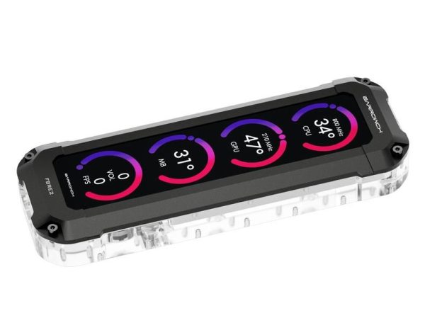 Barrowch HDMI Reservoir with LCD Display and LRC 2.0 RGB Lighting – Black