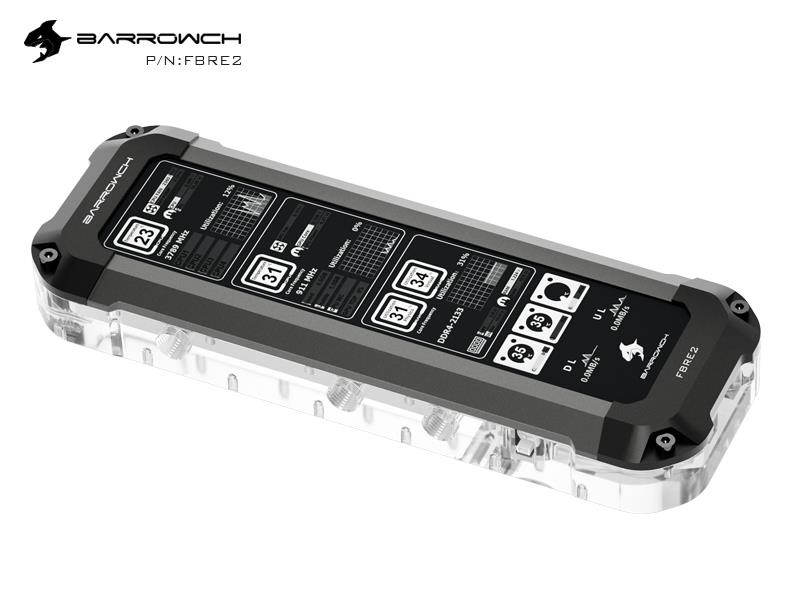 Barrowch HDMI Reservoir with LCD Display and LRC 2.0 RGB Lighting - Titanium