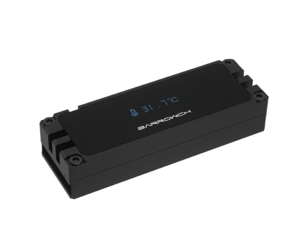 BarrowCH Heatsink for 2280, 22110 M.2 SSD Hard Drive with OLED Temperature Display