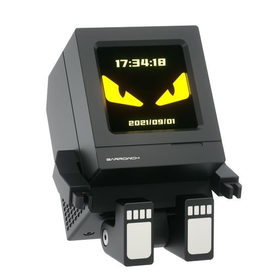 Barrowch Limited Edition Cyclops, Mini 75mm HDMI LCD External Display – Black