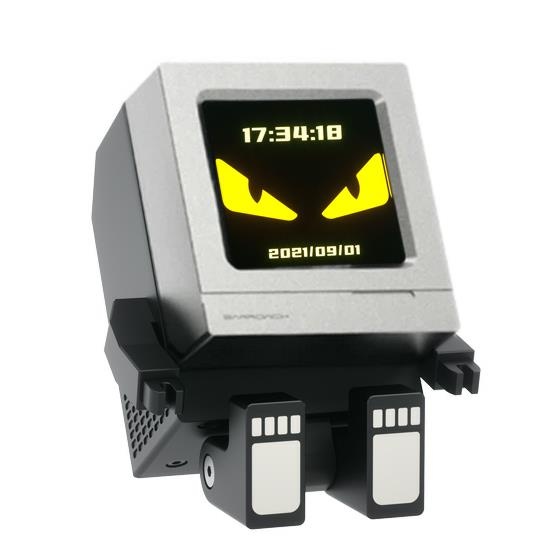 Barrowch Limited Edition Cyclops, Mini 75mm HDMI LCD External Display – Silver