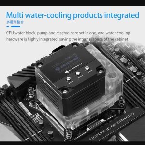 BarrowCH OLED CPU Waterblock, LRC 2.0 RGB, Integrated 17W PWM Pump - INTEL LGA1200 / 1700