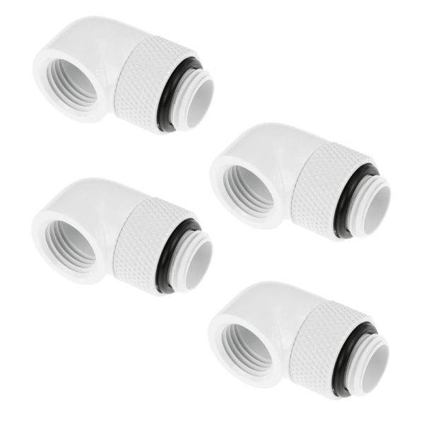 Barrow G1/4 Male Rotary to 90 Degree Female Angle – White (4 Pack)