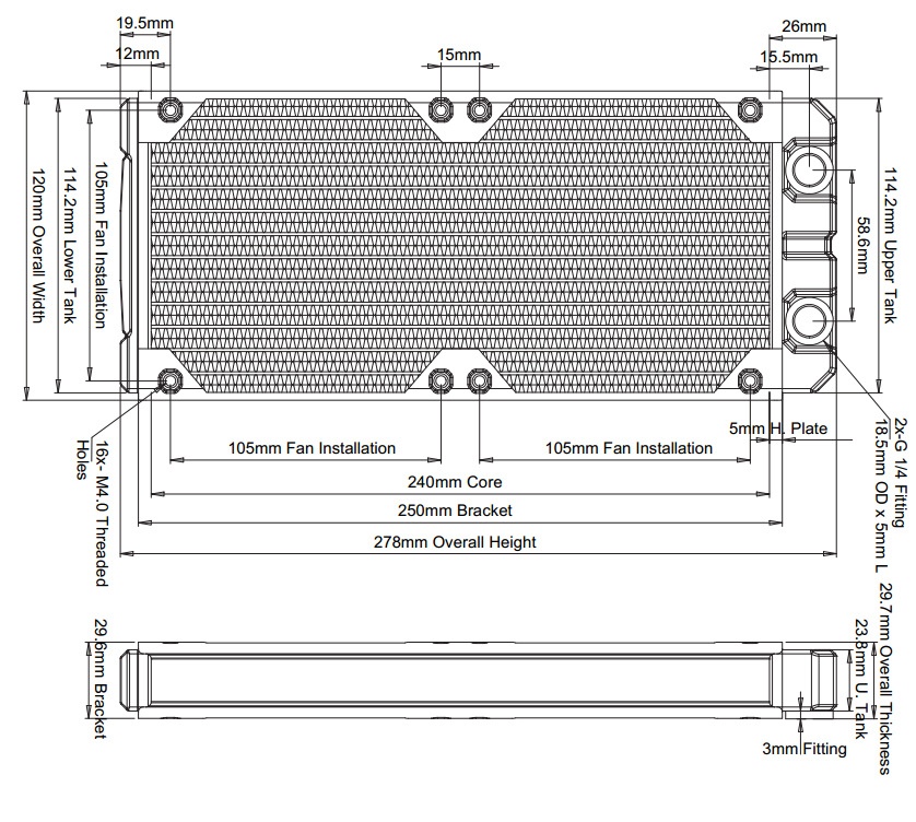 Black Ice Nemesis LS240 OEM Builder Edition - Black